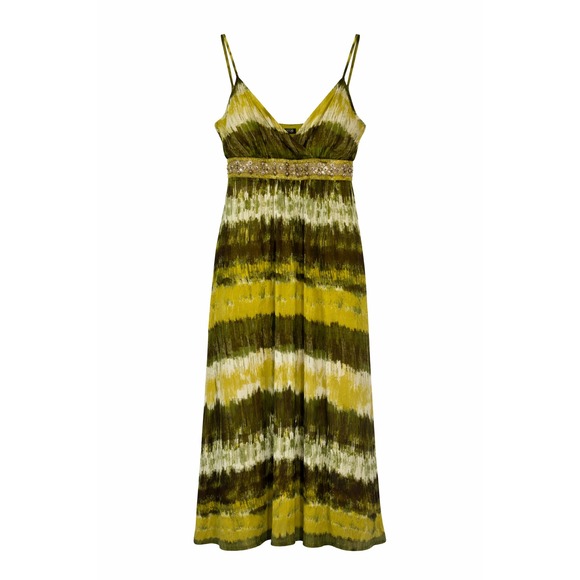 Apt. 9 Dresses & Skirts - Apt 9 Granola Girl Forest Fairy Maxi Dress‎ Womens Size 10 Earthy Boho Beaded